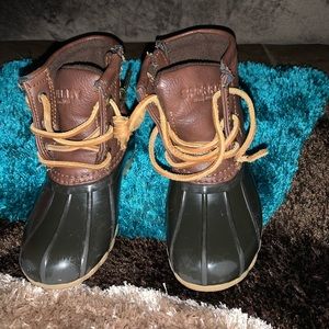 Toddler size 8 and 11 Sperry  rain boots
